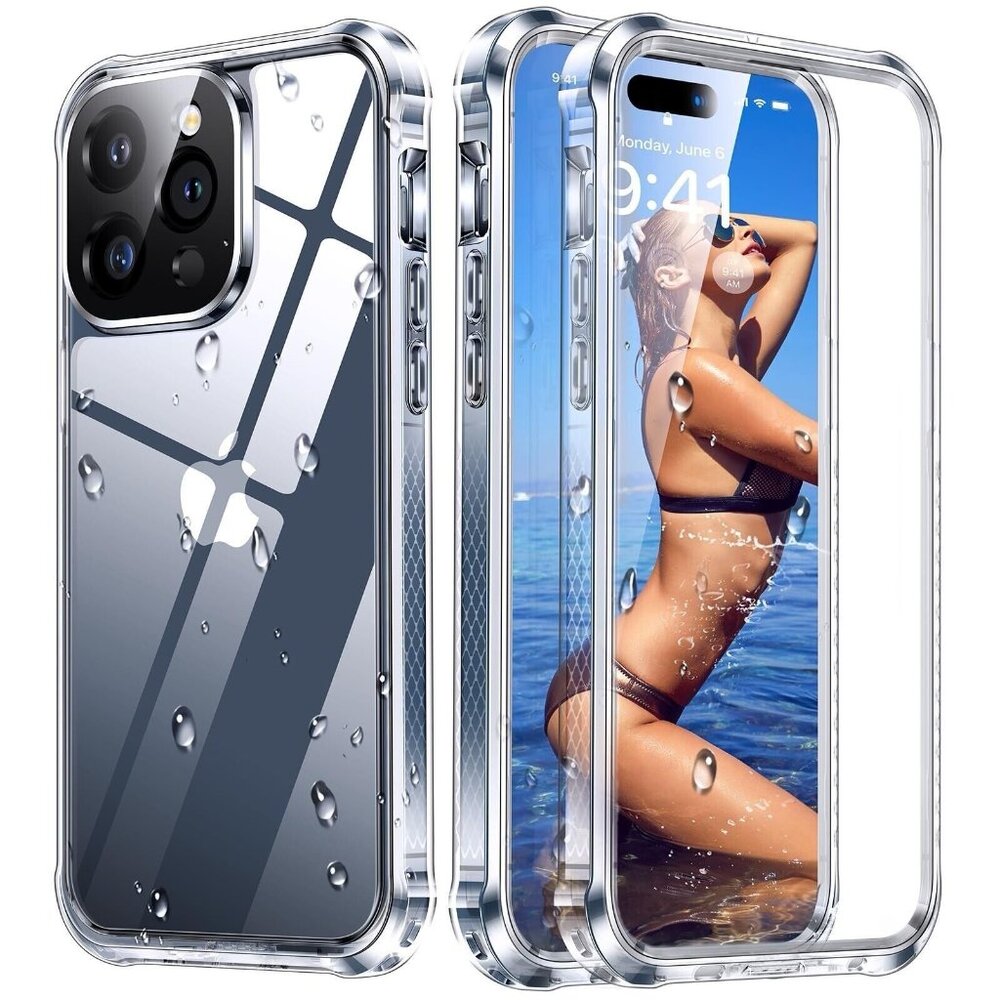 iPhone 15 Pro Max Case Waterproof IP68 Underwater Lens & Screen Protector